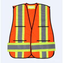 Traffic High-Visibility Reflective Vest with 120g Knitting Fabric